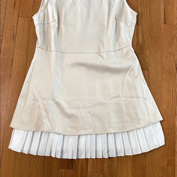 Rihoas Apricot Splicing Pleated Mini Dress Size Large - Picture 7 of 11